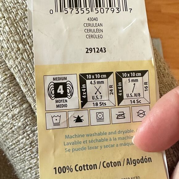 Cotton Hand Made Crew Neck Long Sleeves Teal Cable Knit Sweater size Medium - Picture 9 of 9